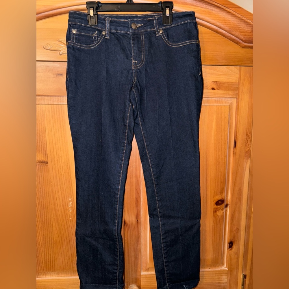 JESSICA SIMPSON Womens size 28 waist dark  denim blue jeans straight leggings